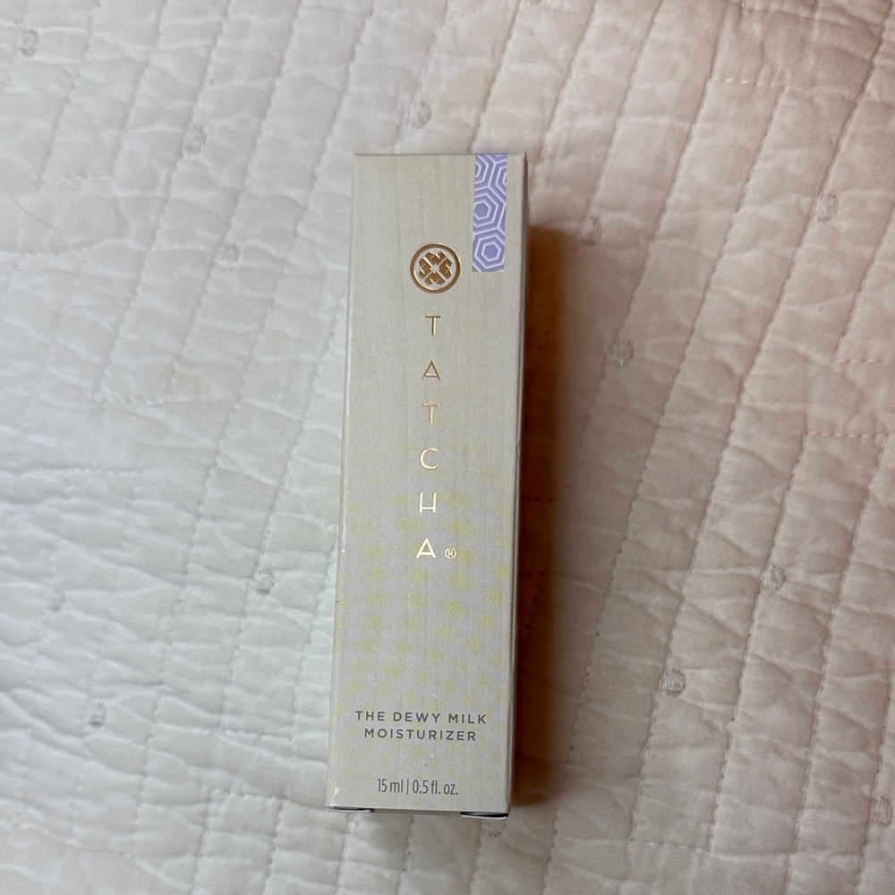 Tatcha Dewy Milk Moisturizer - Cream and Gold